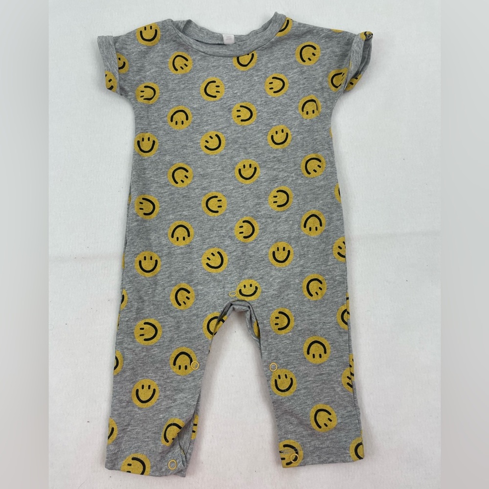 Okie Dokie Baby Size 3 Month Happy Face Snap One Piece Outfit